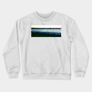 Surfboards resting. Shoreline Park, Mountain View, California 2009 Crewneck Sweatshirt